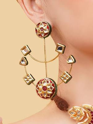 Surkh drop earrings 2