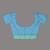 All over thread embroidery sky blue cotton saree