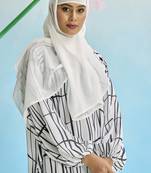 White Nida Stitched Burqas without Dupatta
