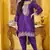 Heavy Chinon Suit With Sequence Embroidered Work