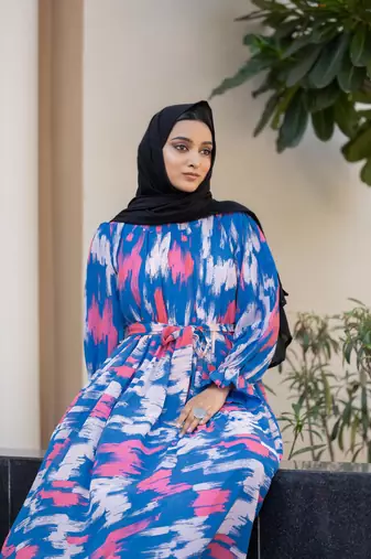 TRENDING FANCY HEAVY GEORGETTE PRINTED ABAYA