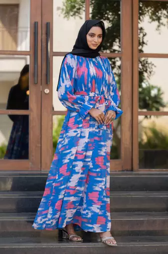 TRENDING FANCY HEAVY GEORGETTE PRINTED ABAYA
