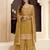 Light maroon sequence embroidery stich work with heavy chinon semi-stitched sharara suit