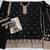 Black sequence embroidery stich work with heavy chinon semi-stitched sharara suit