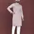 Mauve soft silk real mirror handwork on neck & sleeve kurta pajama set