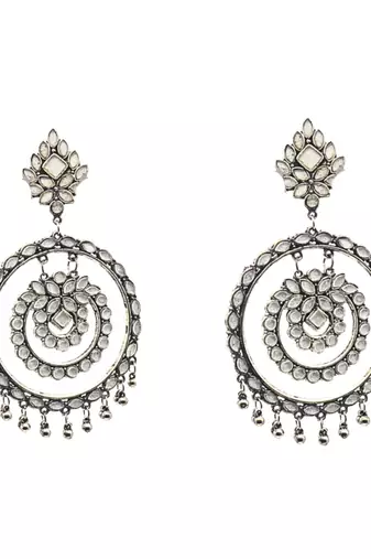 Exquisite oxidized chandbali earrings perfect for weddings, festive occasions elevate your jewelry collection