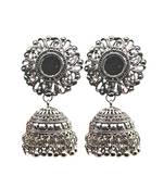 Stunning silver oxidized jhumka earrings, a perfect blend of traditional craftsmanship and contemporary design for women