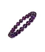 Natural amethyst crystal healing bead bracelets for energy ,health, wealth, prosperity for men & women