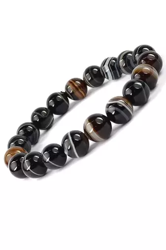Sulemani hakik crystal bracelet beads unique removes negative energy & stress, boosts self confidence