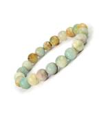 Natural amazonite bracelet for women men with chakra healing crystal gemstone beaded jewelry positive energy