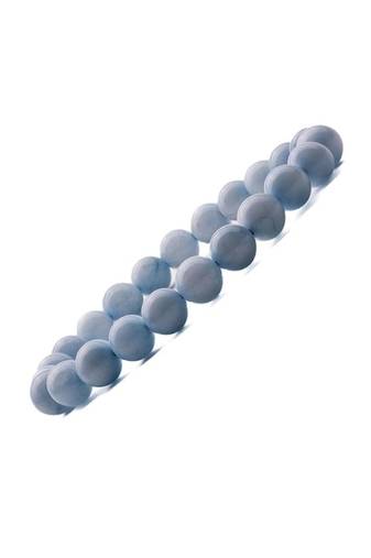 Aquamarine natural gemstone bracelet for men women for help in positive flow of emotions and high energy levels