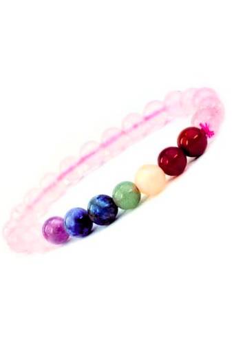 7 chakra strechable bracelet natural crystal stones healing meditation and protection for men and women