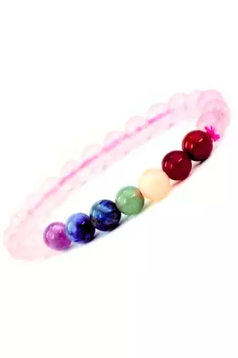 7 chakra strechable bracelet natural crystal stones healing meditation and protection for men and women