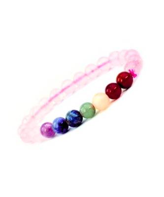 7 chakra strechable bracelet natural crystal stones healing meditation and protection for men and women 3