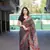 black bagru maheshwari silk blend saree