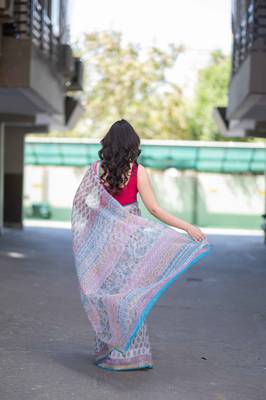 white block printed saree 2