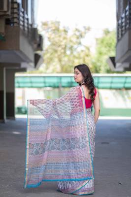white block printed saree 3