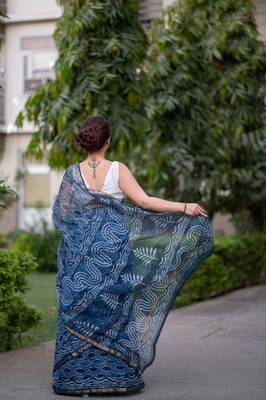 indigo kota doria saree 5