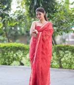 red kota doria saree