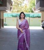 embroidered kota doria saree