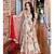 Cream Colour Chinnon Digital Print With Embroidery Work Lace Fully Stitched Gown