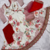 Cream Chinnon Digital Print With Embroidery Work Lace Fully Stitched Gown