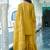 Yellow Colour Chinnon Silk Embroidery Work Fully Stitched Salwar Suit