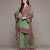 Green adrika kurta with palazzo set by ritu kumar
