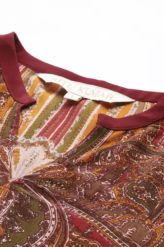 Red adrika kurta set by ritu kumar