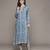 Blue essential-vasudha kurta set by ritu kumar