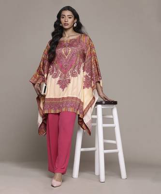 Beige adrika kurti by ritu kumar 4