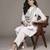 Beige apeksha kurta set by ritu kumar