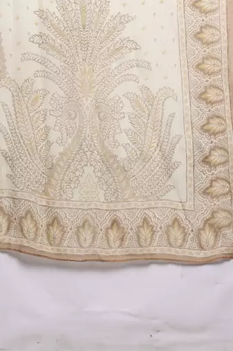 Beige arith kurta set by ritu kumar