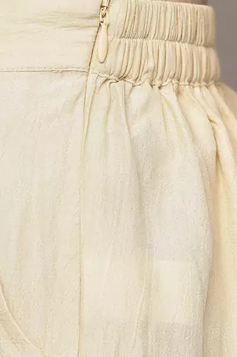 Beige arith kurta set by ritu kumar