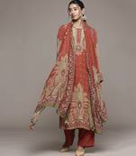 Rust arith kurta set by ritu kumar