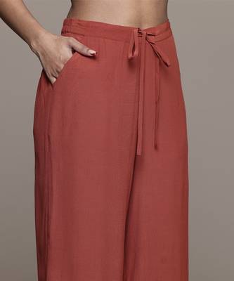Rust arith kurta set by ritu kumar 4
