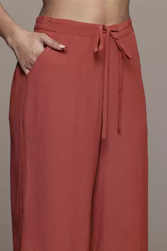 Rust arith kurta set by ritu kumar