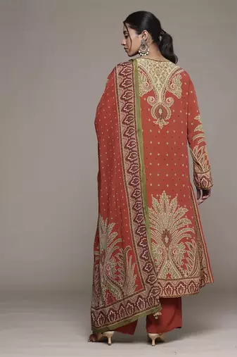Rust arith kurta set by ritu kumar