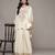 Beige arith kurta set by ritu kumar