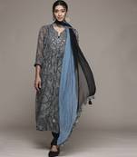 Black avanti kurta set by ritu kumar