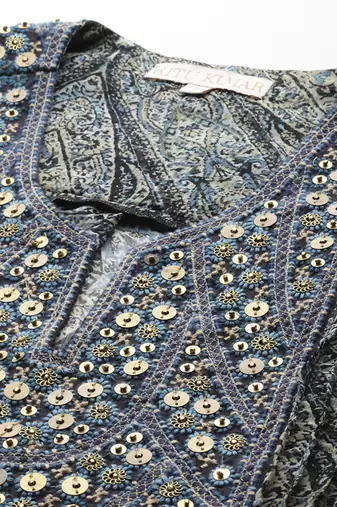 Black avanti kurta set by ritu kumar