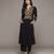 Black carpet kurta set by ritu kumar