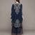 Blue arith kaftan with pant and inner co-ord set by ritu kumar