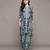 Blue arunya shirt with pant co-ord set by ritu kumar
