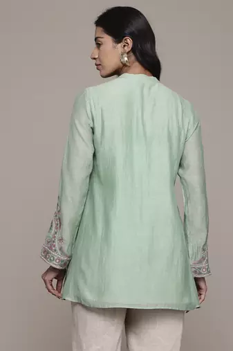 Green dharohar kurti by ritu kumar