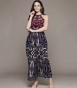 Blue ayatah jumpsuit by ritu kumar