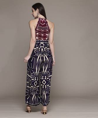 Blue ayatah jumpsuit by ritu kumar 4