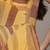 Rust bauhaus print long dress by ritu kumar