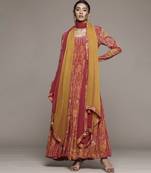 Orange kurta set by ritu kumar