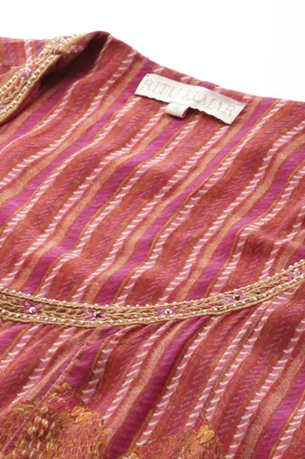 Orange kurta set by ritu kumar